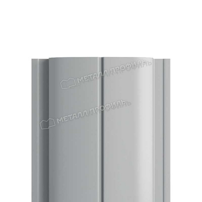 Штакетник Металл Профиль ELLIPSE-T 0,4 Полиэстер RAL7004 Серый - фото №1