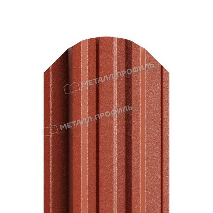 Штакетник Металл Профиль TRAPEZE-O 0,5 VikingMP® E RAL8004 Коричневая медь - фото №1